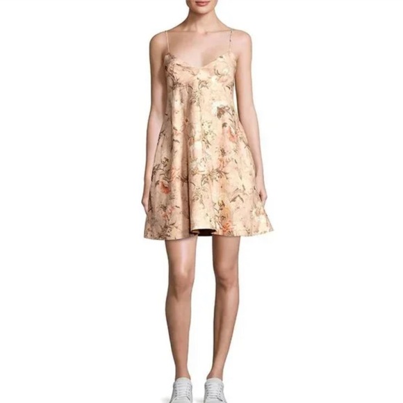 Zimmermann Dresses & Skirts - Zimmermann Flared Floral Bowerbird Linen Short Mini Sun Dress